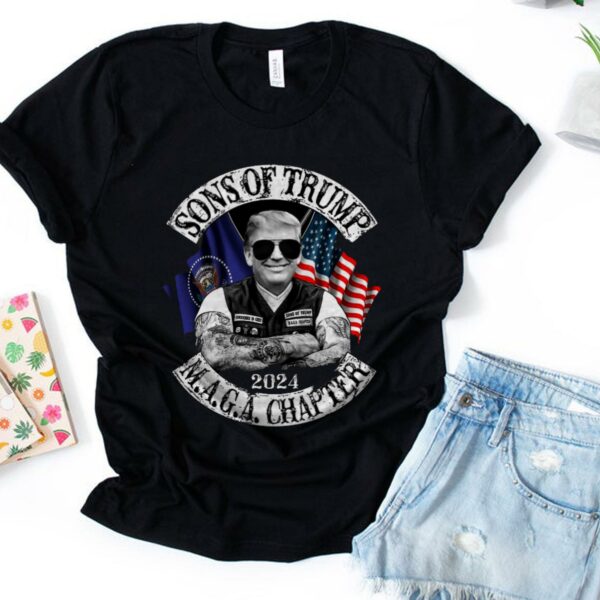 Trump Shirt, Sons Of Trump Maga Chapter 2024 Tshirt