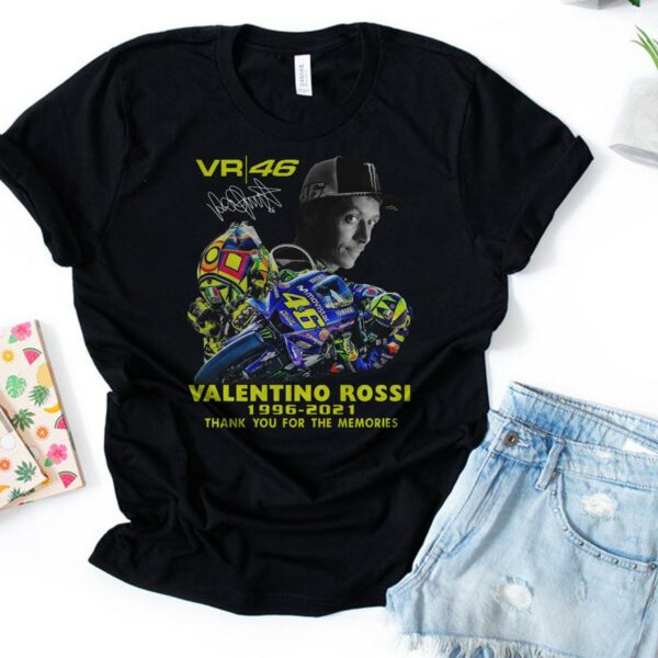 Valentino Rossi 1966-2021 Thank You For The Memories Tshirt