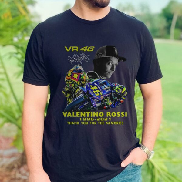 Valentino Rossi 1966-2021 Thank You For The Memories Tshirt