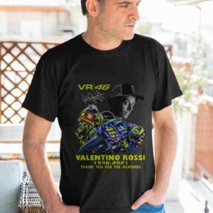 Valentino Rossi 1966-2021 Thank You For The Memories Tshirt 3