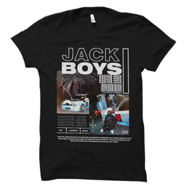 Vintage Rap Travis Scott Shirt, JACKBOYS T-shirt, Jack Boys Hip Hop Men's Women Unisex Shirt