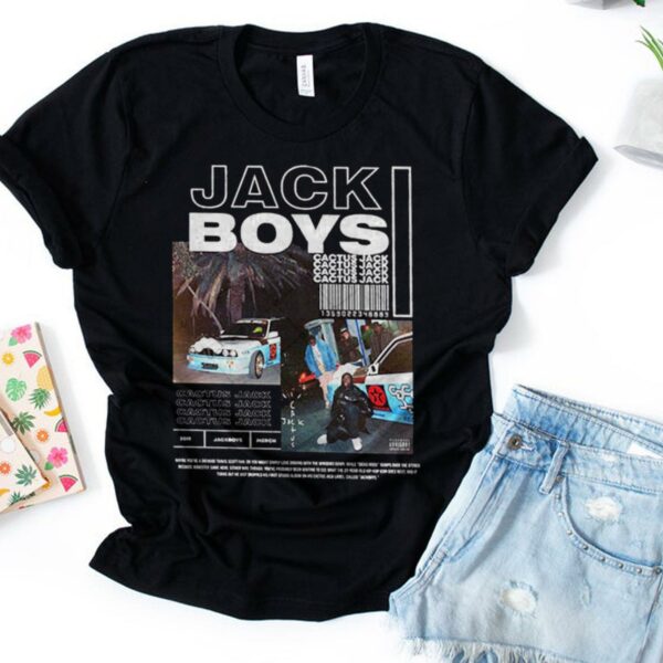 Vintage Rap Travis Scott Shirt, JACKBOYS T-shirt, Jack Boys Hip Hop Men's Women Unisex Shirt