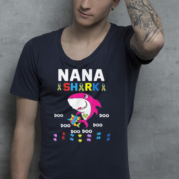 Nana Shark Autism Awareness shirt Nana Shark Autism Awareness shirt 4 - Nana Shark Autism Awareness shirt