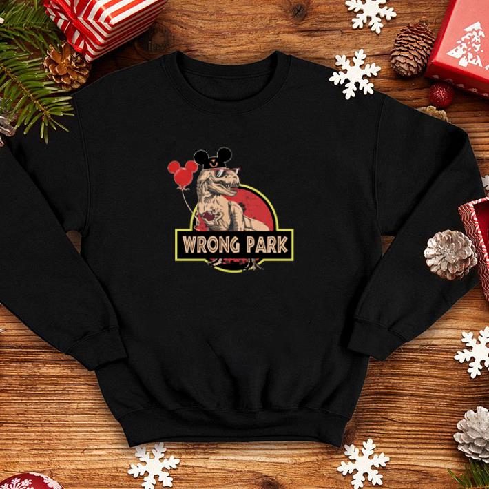 T-Rex Wrong park Mickey mouse head balloons shirt T Rex Wrong park Mickey mouse head balloons shirt 4 - T-Rex Wrong park Mickey mouse head balloons shirt