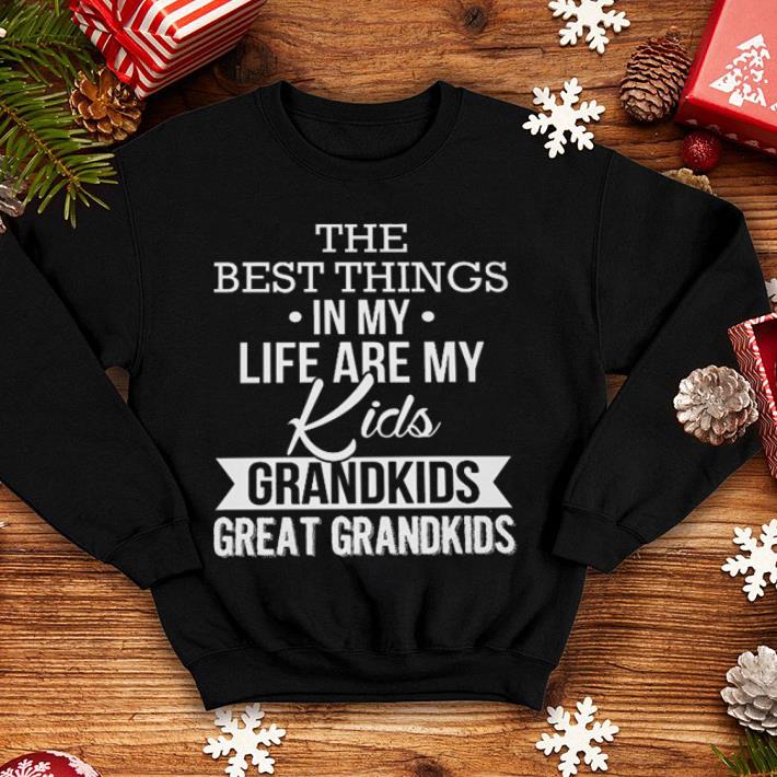 The best things in my life are my kids grandkids great grandkids shirt The best things in my life are my kids grandkids great grandkids shirt 4 - The best things in my life are my kids grandkids great grandkids shirt