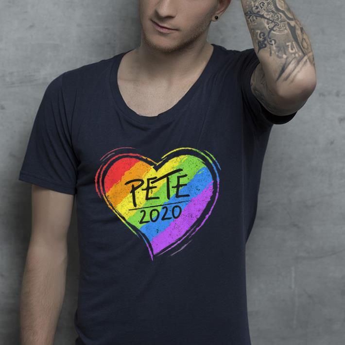 Pete 2020 Rainbow Heart shirt Pete 2020 Rainbow Heart shirt 4 - Pete 2020 Rainbow Heart shirt