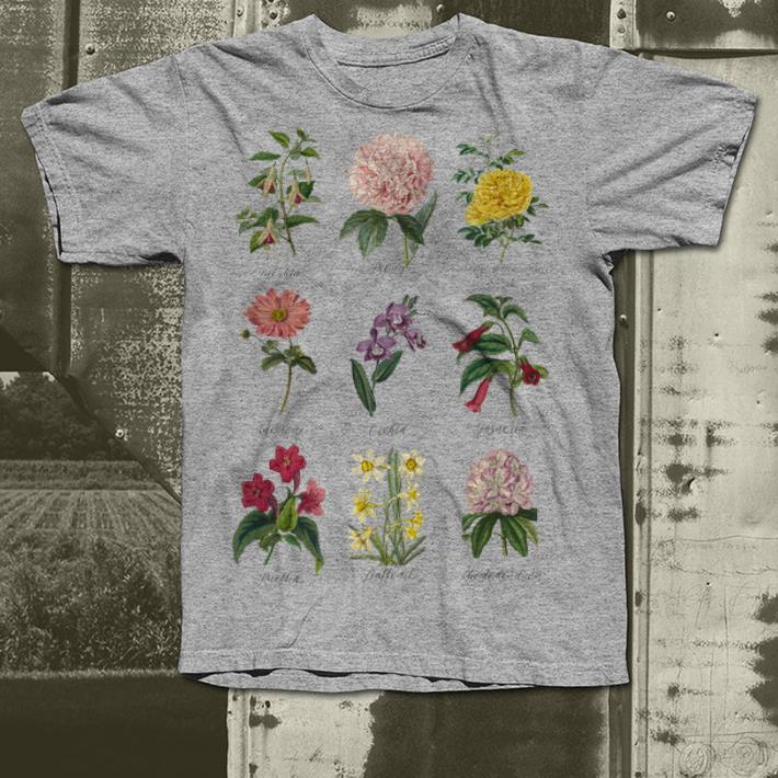 Vintage Botanical Floral Flower shirt 4 - Vintage Botanical Floral Flower shirt