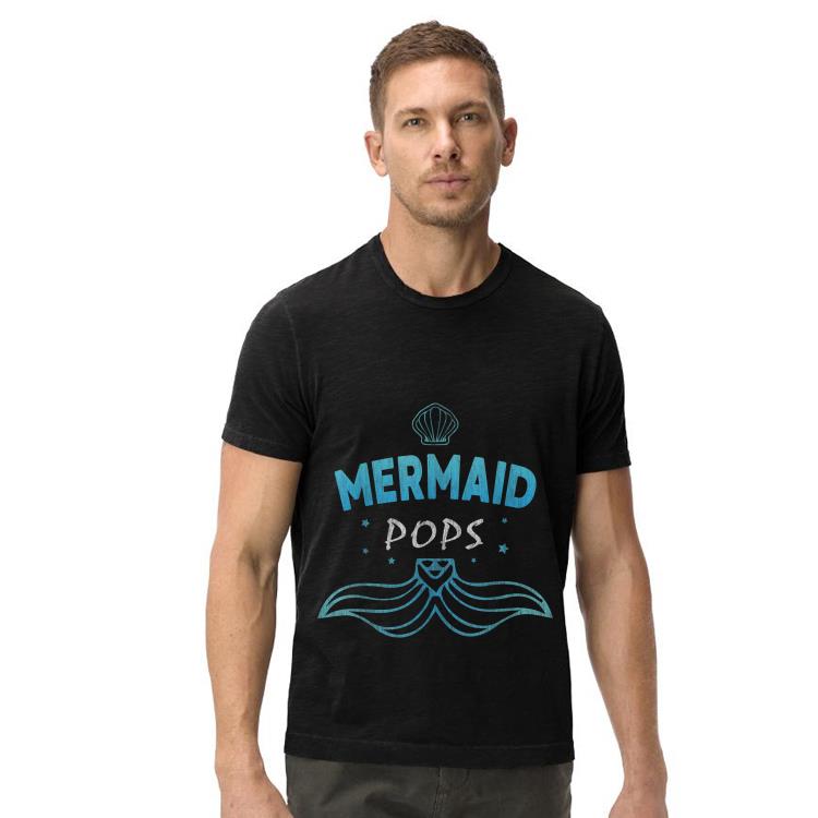 Mermaid Birthday Party Grandpa Pops Fathers Day shirt 4 - Mermaid Birthday Party Grandpa Pops Fathers Day shirt