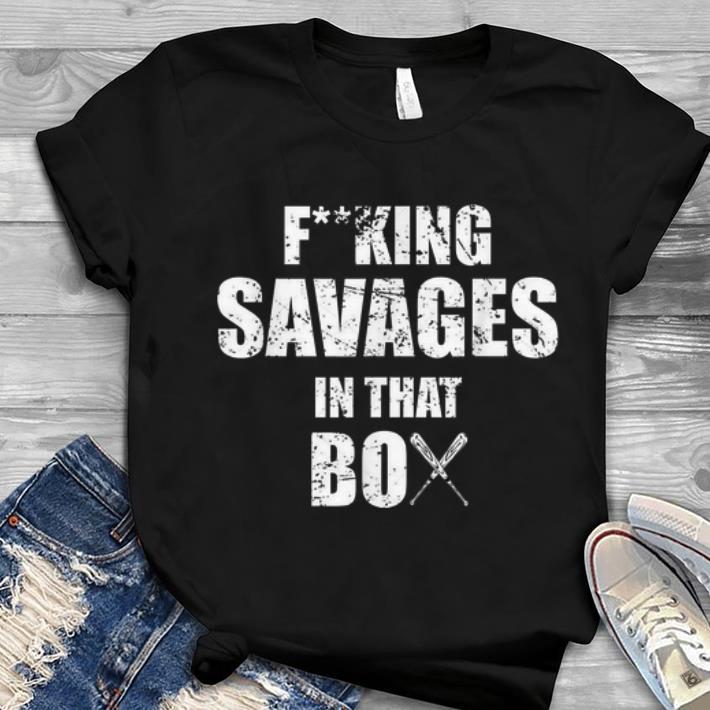 Fucking Savages In That Box Baseball Bat Youth tee 1 - Fucking Savages In That Box Baseball Bat Youth tee