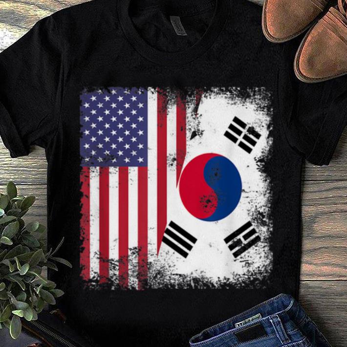 Half South Korean And American Flag sweater 1 - Half South Korean And American Flag sweater