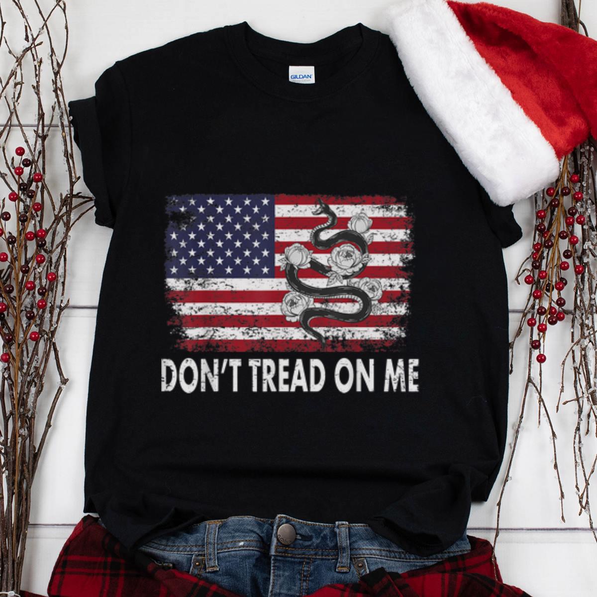 The Best Gadsden Snake Flower don t tread on me American Flag shirt 1 - The Best Gadsden Snake Flower don't tread on me American Flag shirt