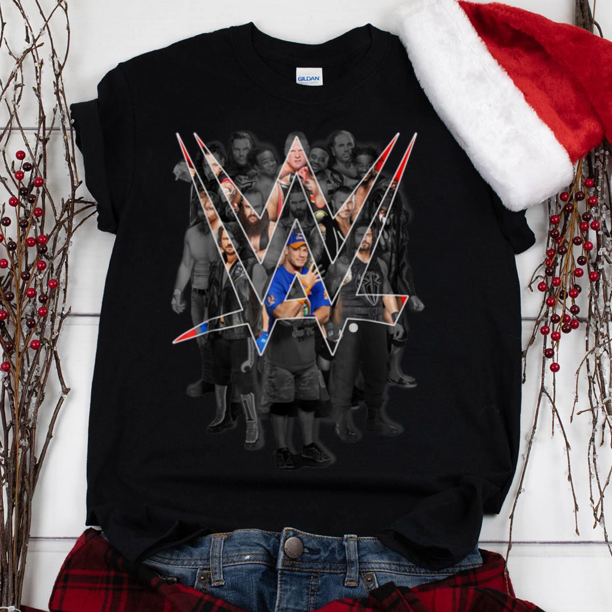 The Best WWE Group Of Champions Behind Logo shirt 1 - The Best WWE Group Of Champions Behind Logo shirt