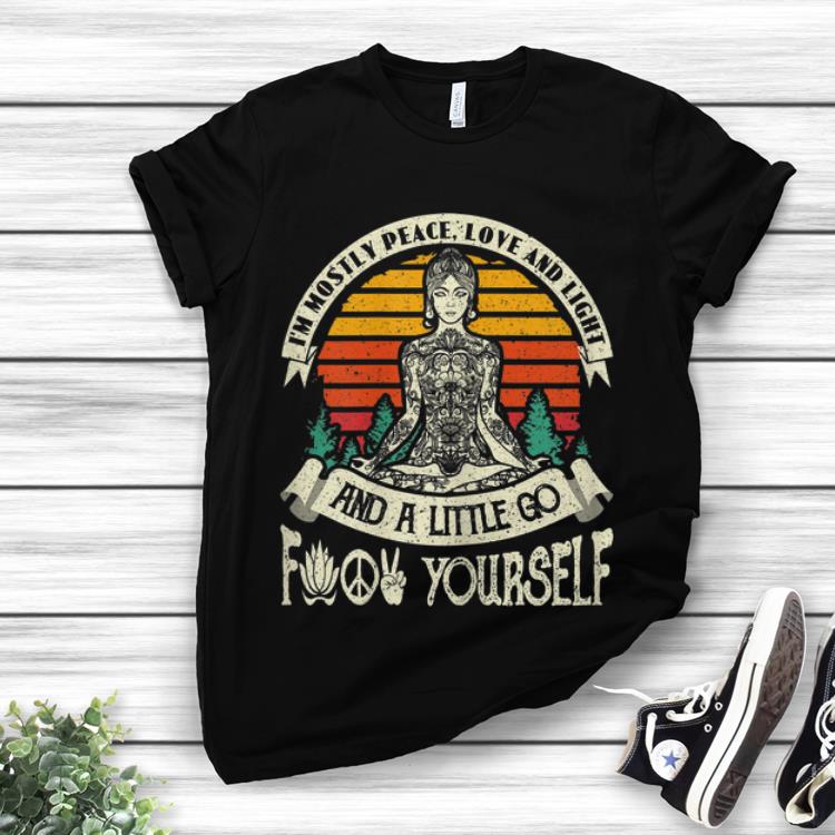 Vintage Meditation I m Mostly Peace Love And Light And A Little Go Yago hoodie 1 - Vintage Meditation I'm Mostly Peace Love And Light And A Little Go Yago hoodie