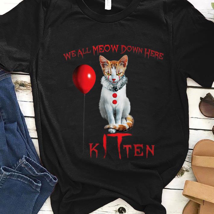 We All Meow Down Here Kitten Horror sweater 1 - We All Meow Down Here Kitten Horror sweater