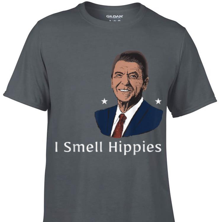 Awesome I Smell Hippies Ronald Reagan shirt 1 - Awesome I Smell Hippies Ronald Reagan shirt