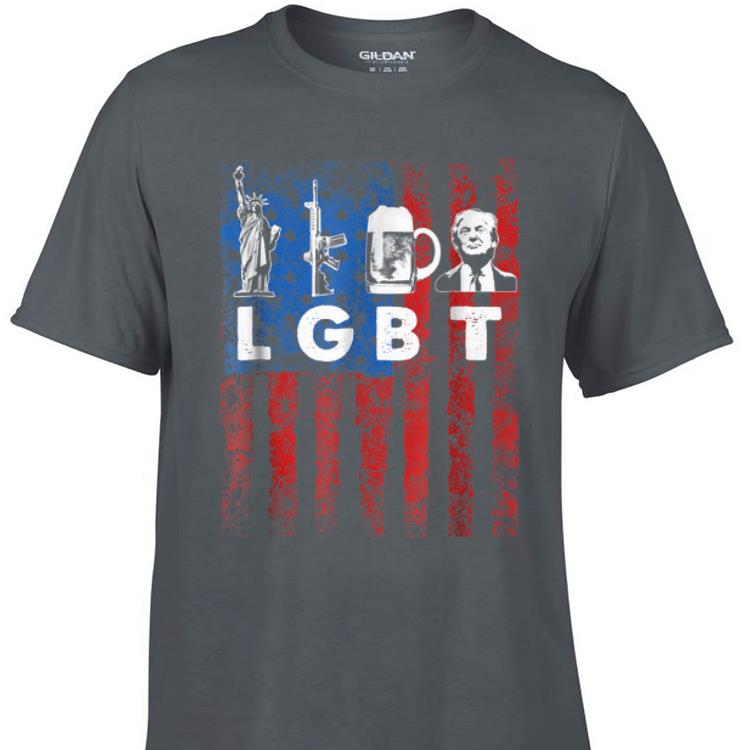 Awesome LGBT Liberty Guns beer Trump American Flag shirt 1 - Awesome LGBT Liberty Guns beer Trump American Flag shirt