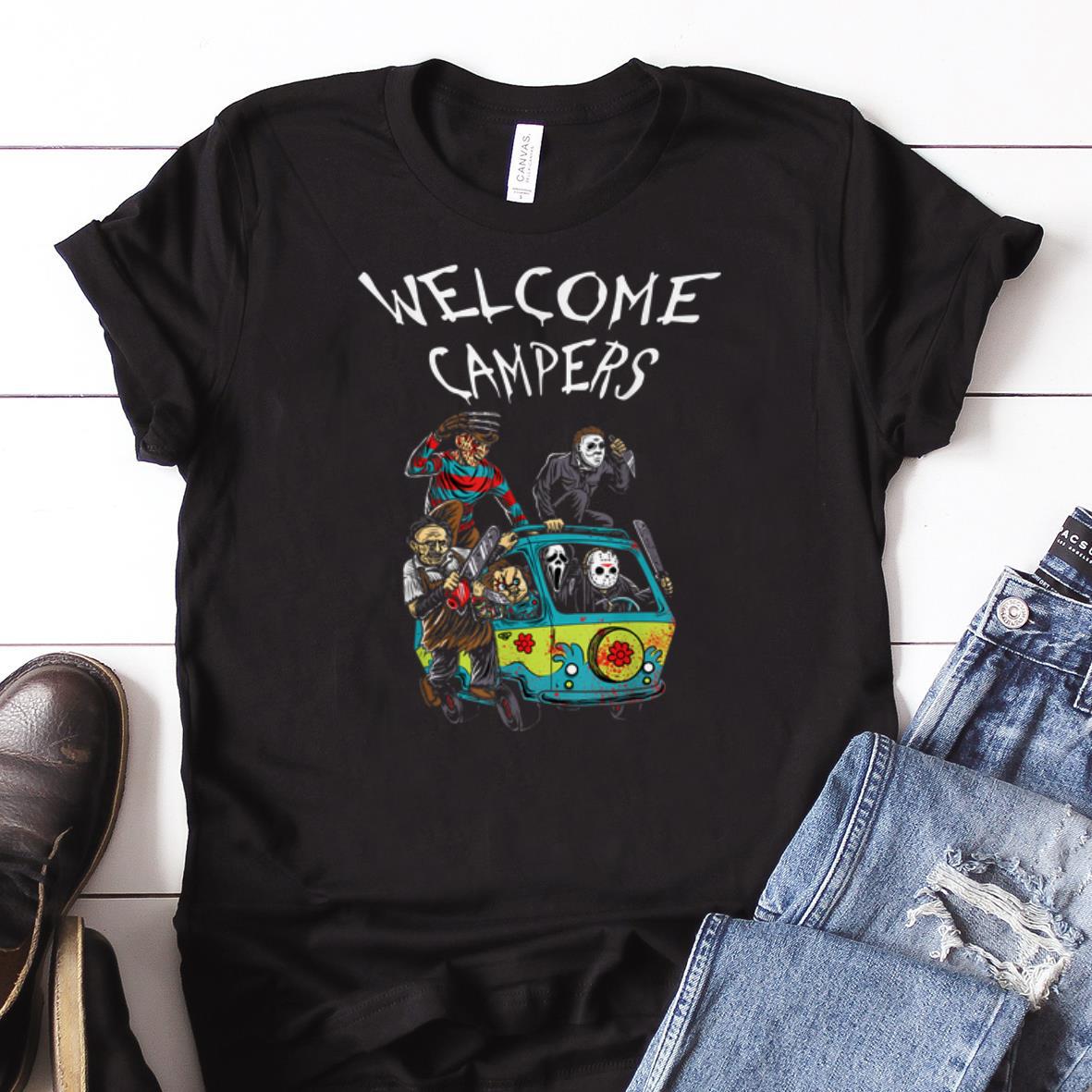 Awesome Welcome Campers Horror Movie shirt 1 - Awesome Welcome Campers Horror Movie shirt
