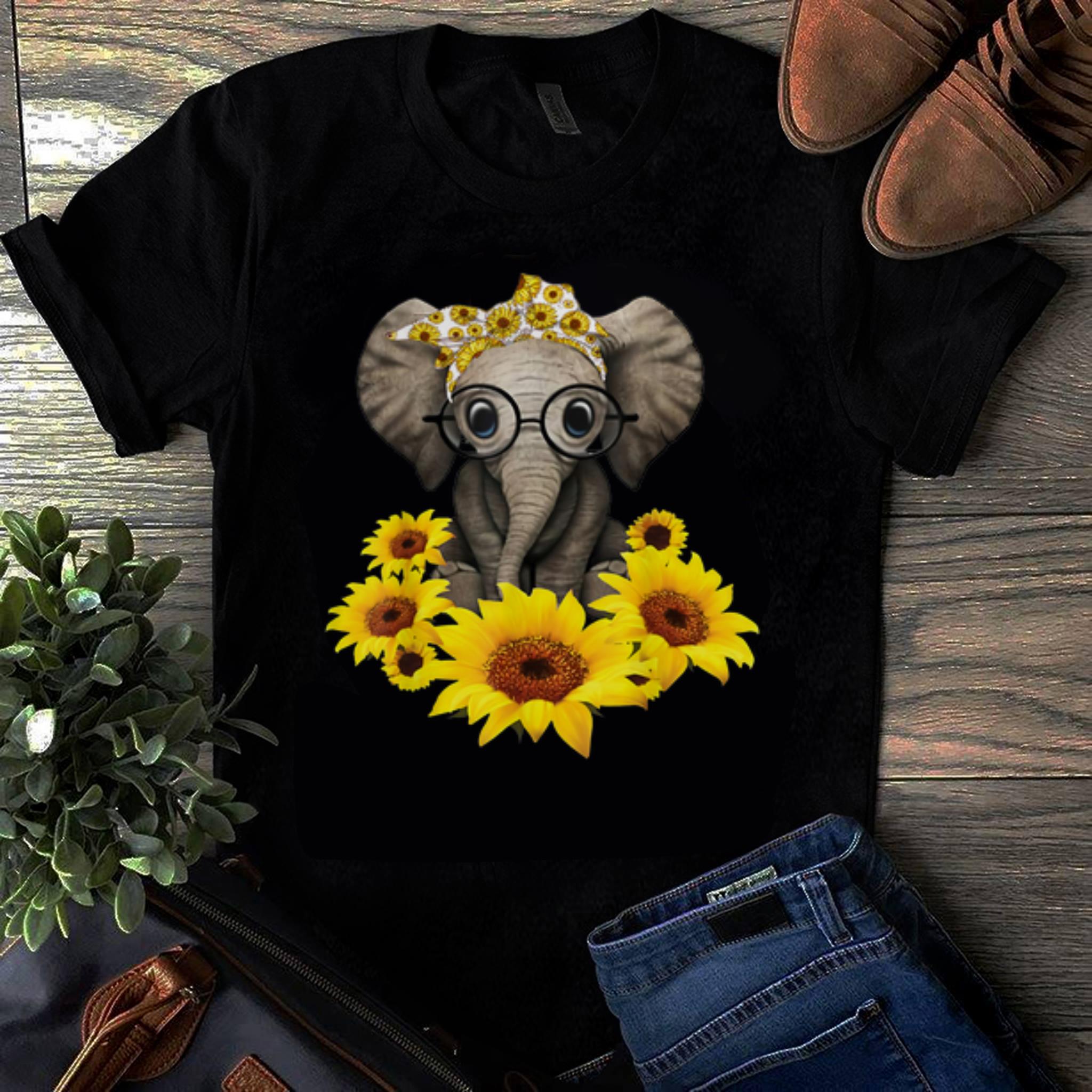 Original Sunflower Headband Elephant shirt 1 - Original Sunflower Headband Elephant shirt