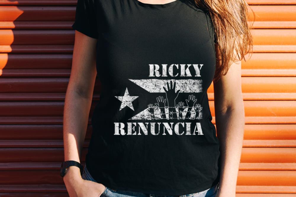 Wonder Ricky Renuncia Bandera Negra Puerto Rico Flag shirt 1 - Wonder Ricky Renuncia Bandera Negra Puerto Rico Flag shirt