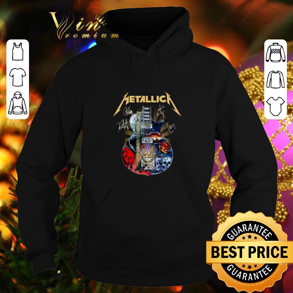 Top Metallica Guitar Signatures shirt 4 - Top Metallica Guitar Signatures shirt
