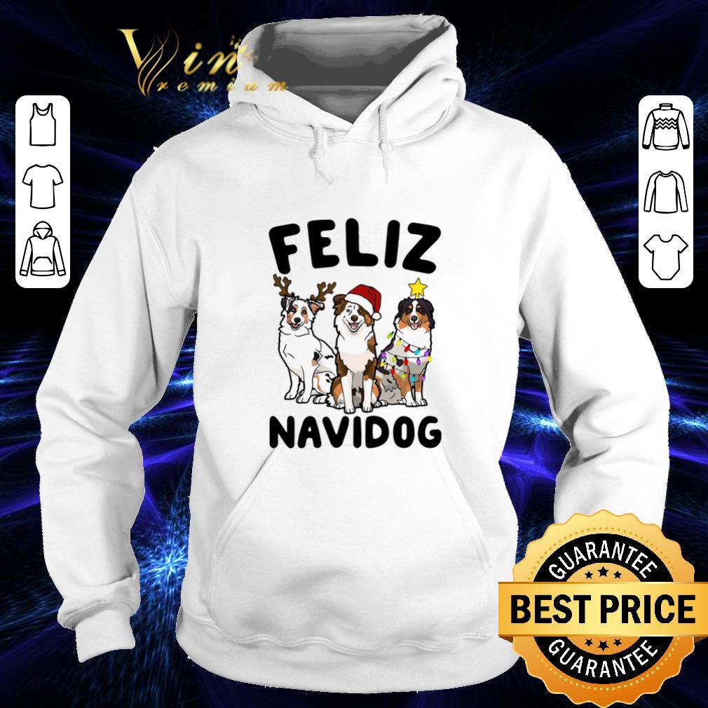 Awesome Feliz Navidog Australian Shepherd Christmas shirt 4 - Awesome Feliz Navidog Australian Shepherd Christmas shirt