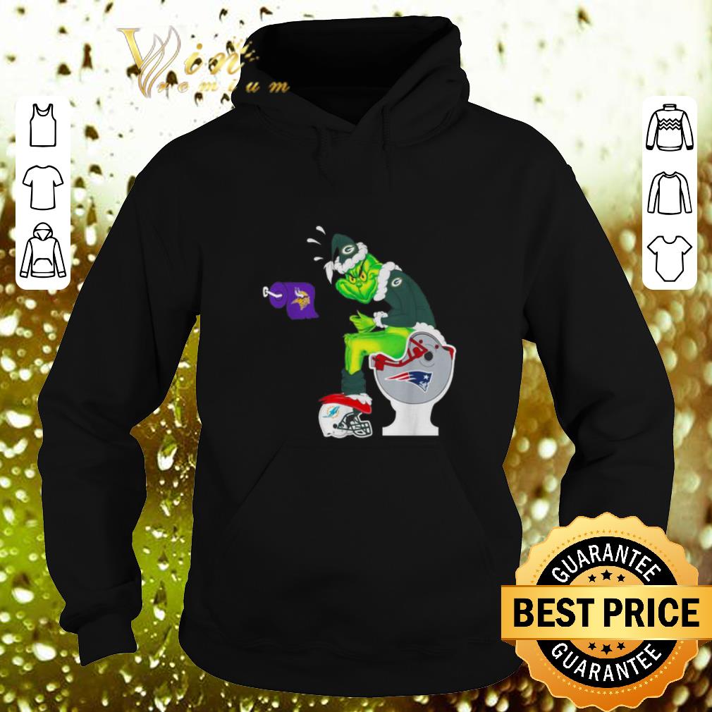 Awesome Green Bay Packers Grinch Toilet Minnesota Vikings Chicago Bears Detroit Lions shirt 4 - Awesome Green Bay Packers Grinch Toilet Minnesota Vikings Chicago Bears Detroit Lions shirt