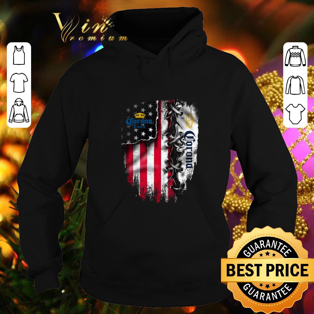 Best Corona Extra inside American flag shirt 4 - Best Corona Extra inside American flag shirt