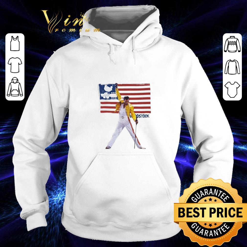 Pretty Freddie Mercury American flag Woodstock shirt 4 - Pretty Freddie Mercury American flag Woodstock shirt
