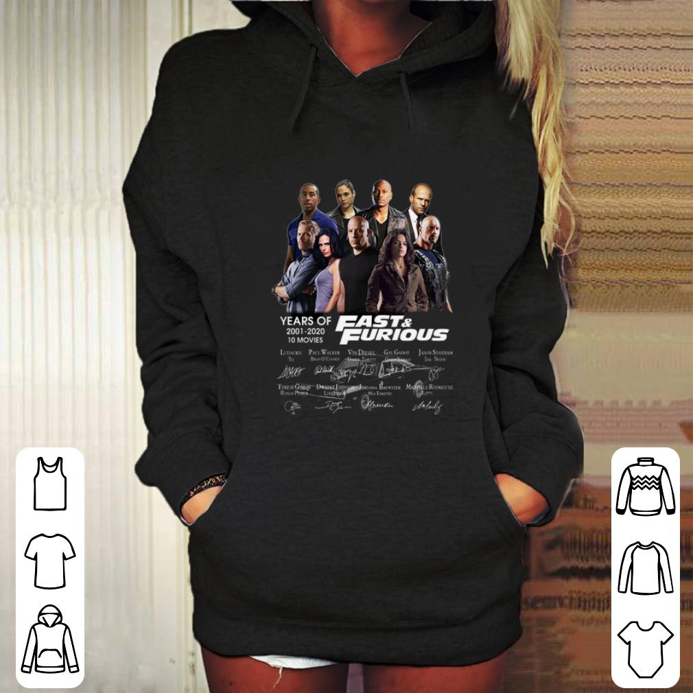 Awesome Fast & Furious years of 2001 2020 10 movies signatures shirt Awesome Fast Furious years of 2001 2020 10 movies signatures shirt 4 - Awesome Fast & Furious years of 2001 2020 10 movies signatures shirt