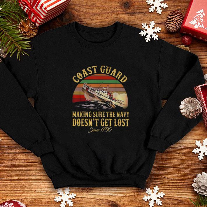 Best Coast guard making sure the navy doesn’t get lost since 1790 vintage shirt Best Coast guard making sure the navy doesn t get lost since 1790 vintage shirt 4 - Best Coast guard making sure the navy doesn’t get lost since 1790 vintage shirt