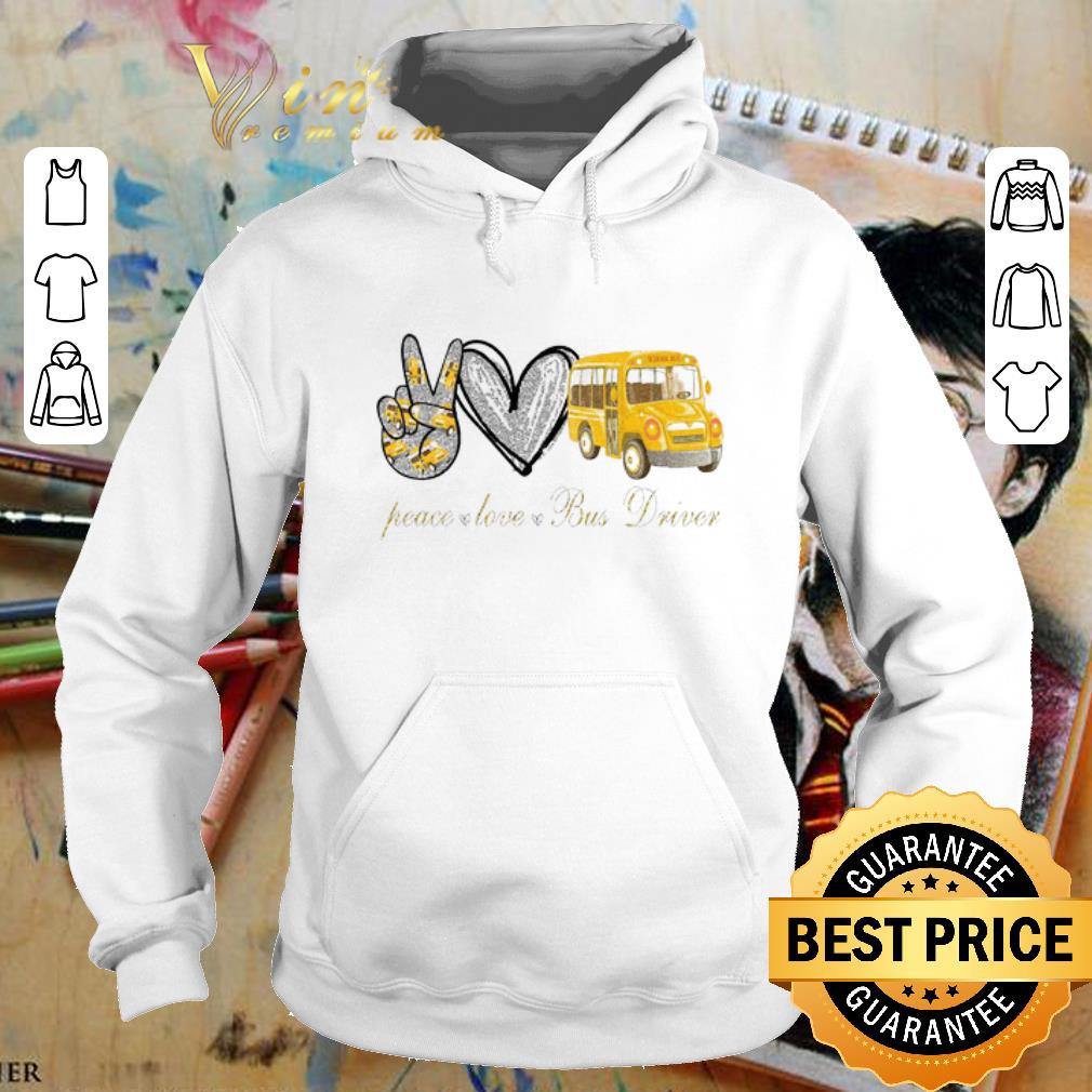 Pretty Diamond Peace Love Bus Driver shirt 4 - Pretty Diamond Peace Love Bus Driver shirt
