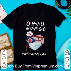 Official Ohio Nurse Heart Stethoscope Ohio Flag #Essential shirt