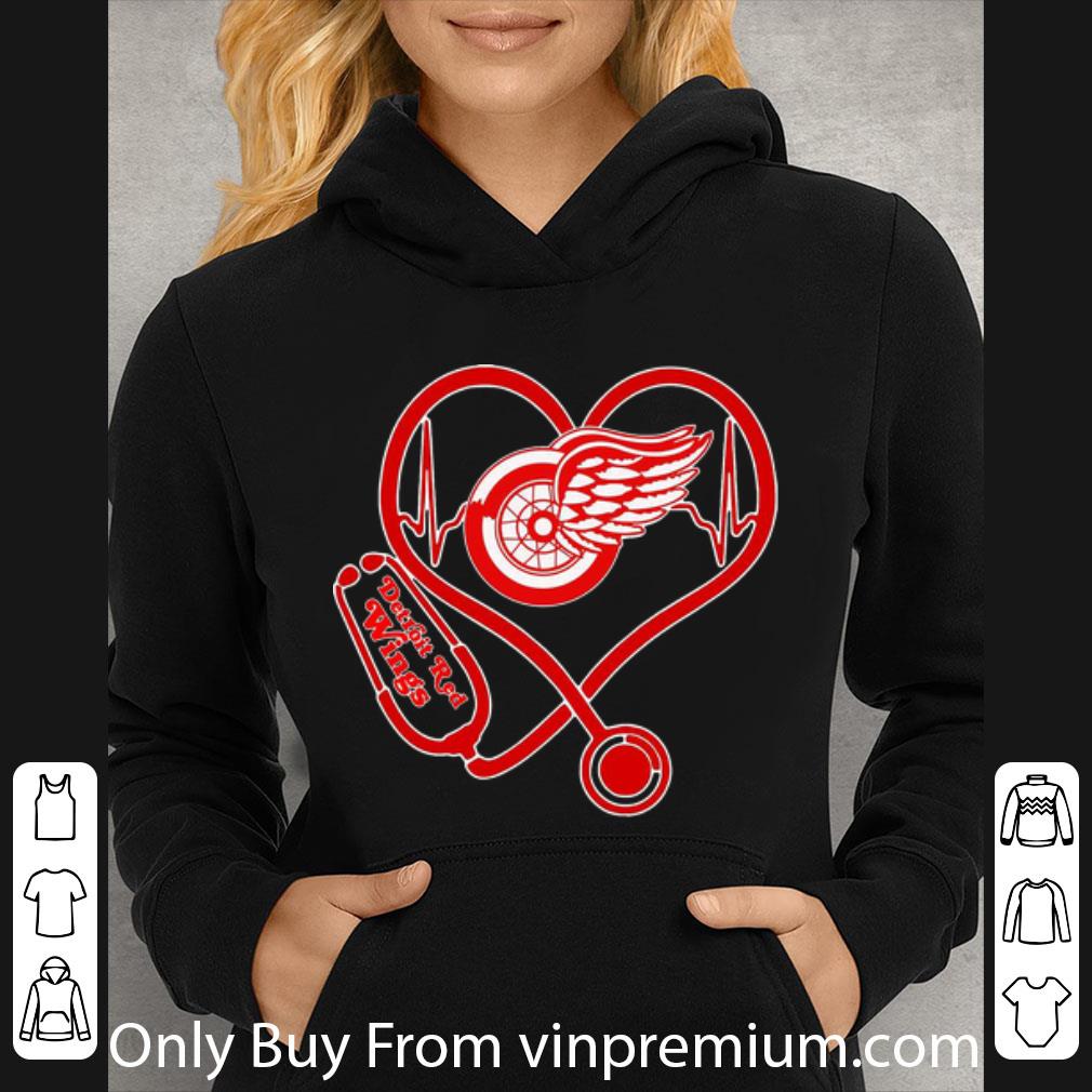 115f20ea top detroit red wings heartbeat nurse stethoscope shirt 4 - Top Detroit Red Wings Heartbeat Nurse Stethoscope shirt