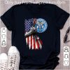 Official NA Certified Nursing Assistant Stethoscope American Flag shirt