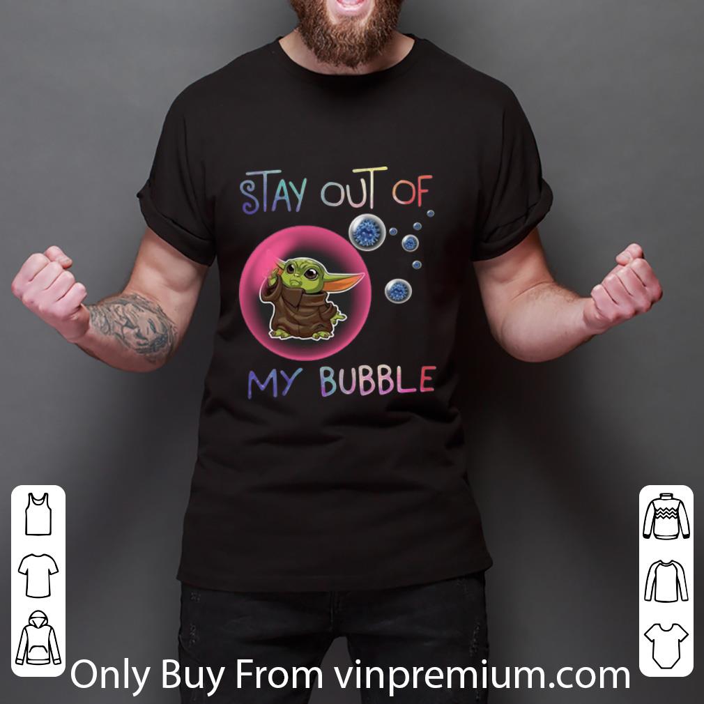 Official Star Wars Baby Yoda Stay Out Of My Bubble Coronavirus shirt