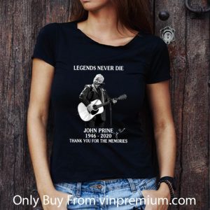 Nice Legends Never Die John Prine Thank You For The Memories Signature shirt 2