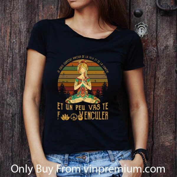 Hot Vintage Je Suis Surtout Amour De La Paix Et La Lumiere shirt