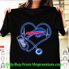 Nice Buffalo Bills Heart Nurse Stethoscope shirt