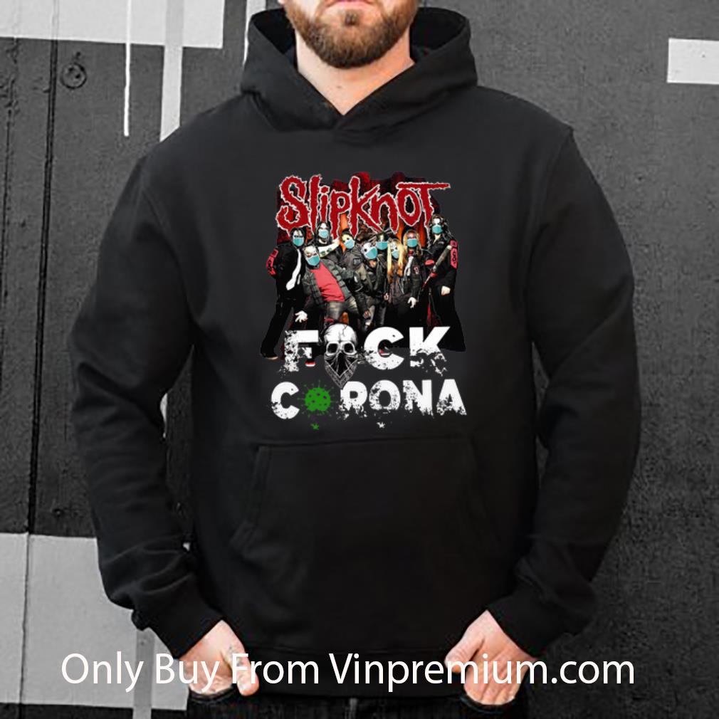 4b00dc85 top slipknot band fuck corona shirt 4 - Top Slipknot Band Fuck Corona shirt