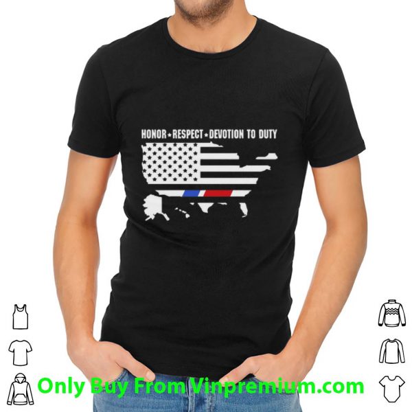 Great Honor Respect Devotion To Duty American Flag shirt