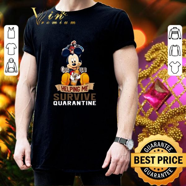 Official Mickey mouse captain morgan helping me survive quarantine shirt