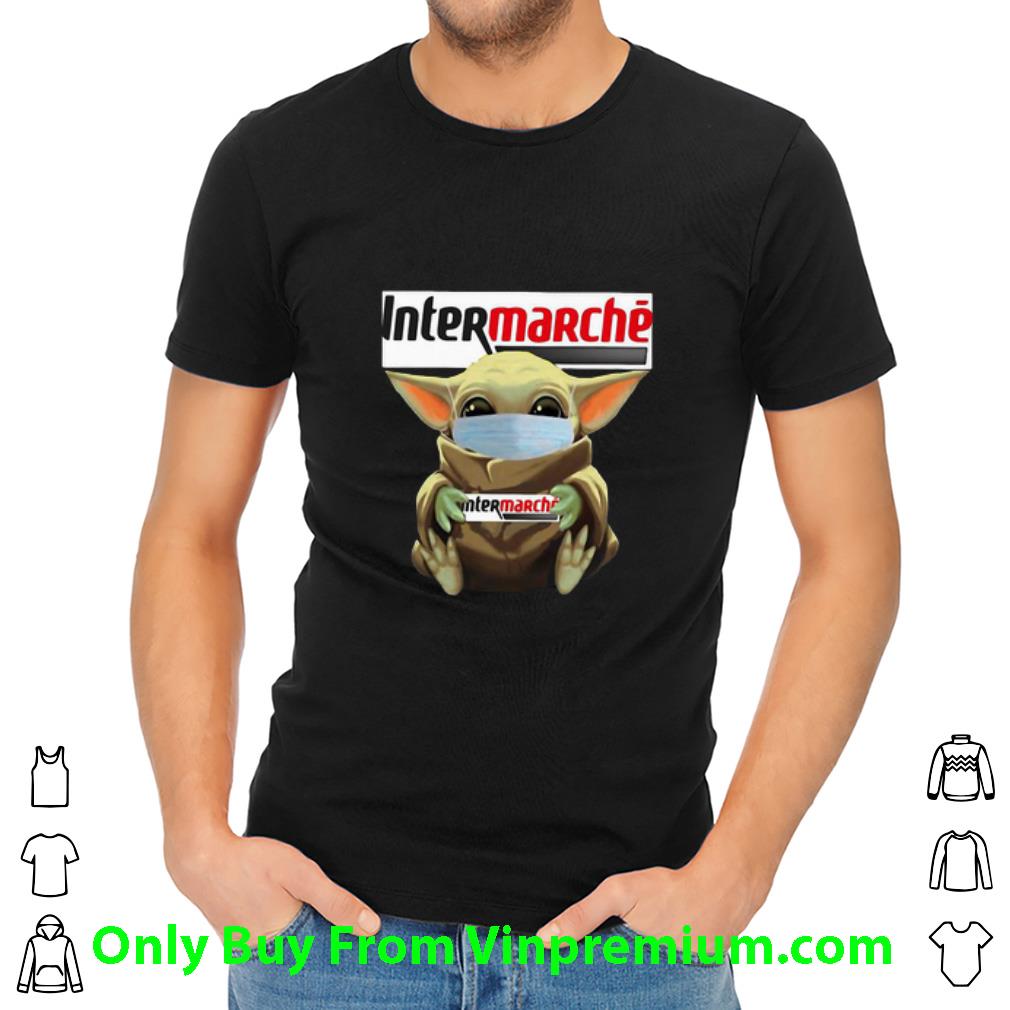 Premium Star Wars Baby Yoda Mask Intermarché Covid-19 shirt Premium Star Wars Baby Yoda Mask Intermarché Covid-19 shirt