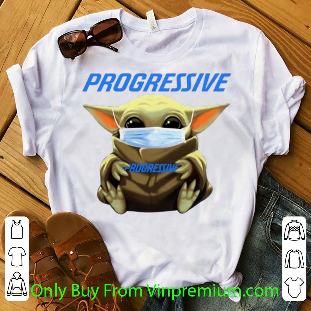 Hot Star Wars Baby Yoda Mask Hug Progressive shirt