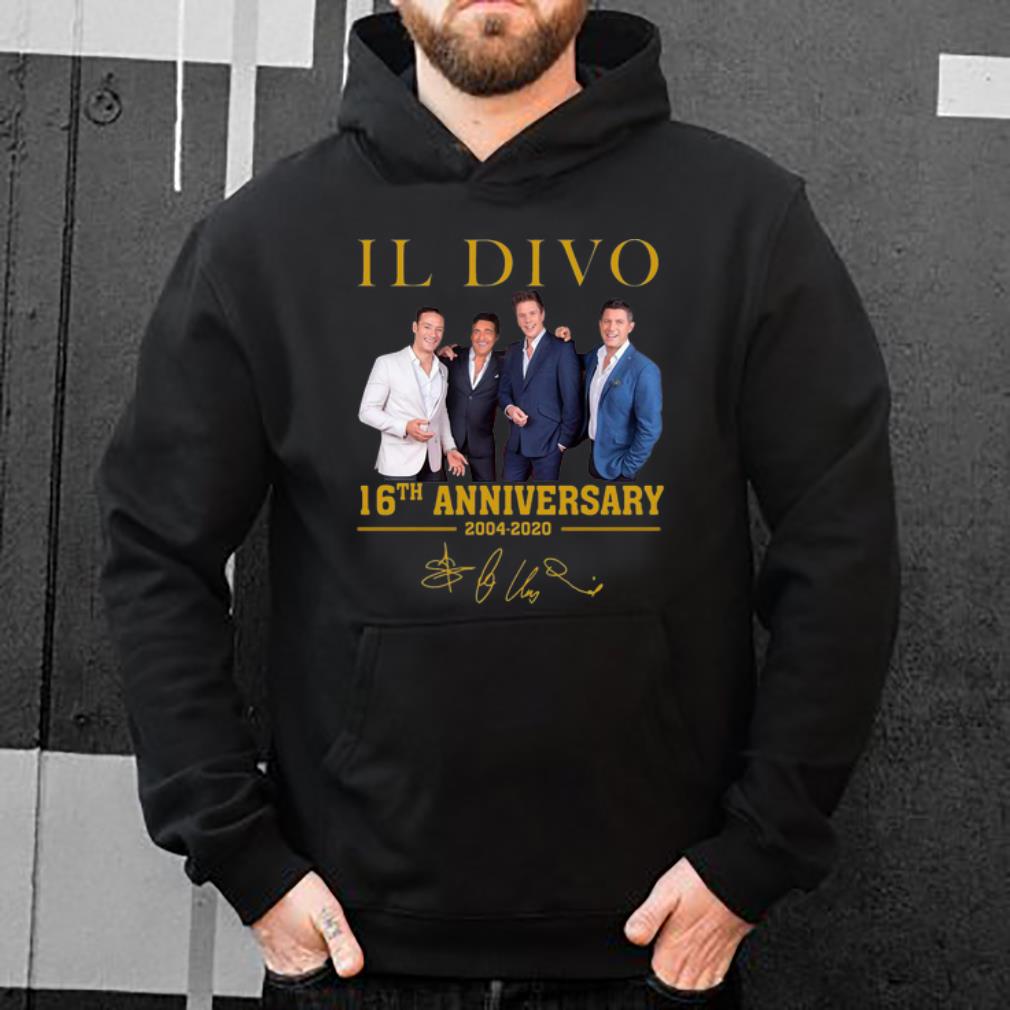 Nice Il Divo 16th Anniversary 2004 2020 Signature shirt 4 - Nice Il Divo 16th Anniversary 2004 2020 Signature shirt