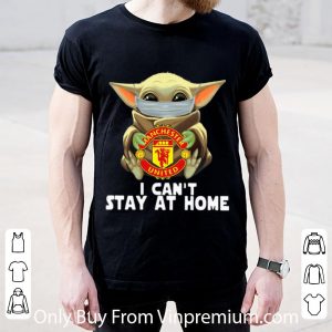 Top Star Wars Baby Yoda Mask Manchester United I Can’t Stay At Home shirt