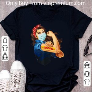 Official Strong Woman Mask Tattoo DHL Express shirt