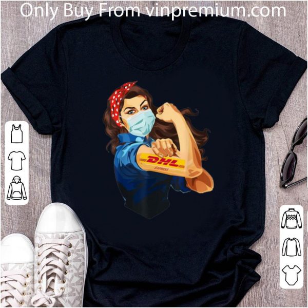 Official Strong Woman Mask Tattoo DHL Express shirt