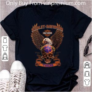 Original Motor Harley Davidson Cycles Skull Clemson Tigers shirt