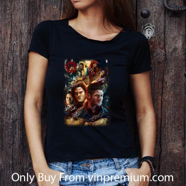 Nice Supernatural Superheroes Poster Signatures shirt