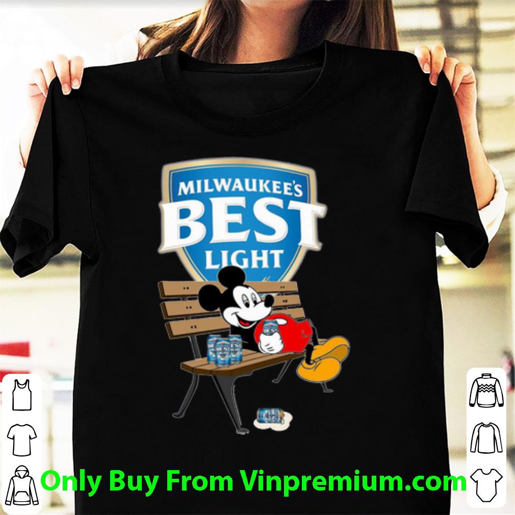 Premium Mickey Mouse Drink Milwaukee's Best Light Beer shirt